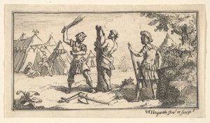 Fustigatio John Beaver, Romeinse militaire straffen door William Hogarth