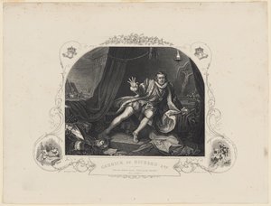 Garrick als Richard 3e door William Hogarth