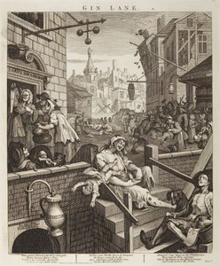 Gin Lane door William Hogarth