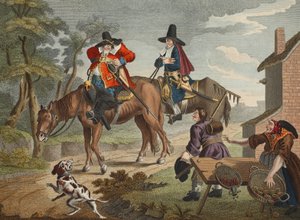 Hudibras trekt eropuit, uit 