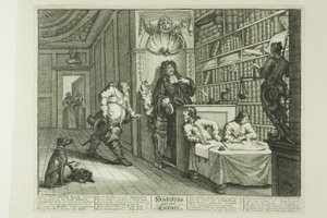 Hudibras en de advocaat, plaat twaalf uit Hudibras