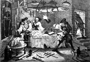 Illustratie uit het gedicht Hudibras, door Samuel Butler, 1726