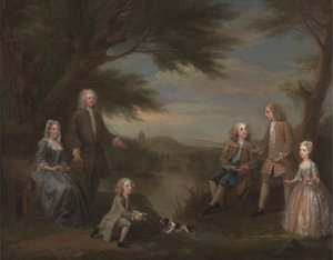 John en Elizabeth Jeffreys en hun kinderen