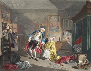 Marriage a la Mode, Plaat V, Het Badhuis, illustratie uit 