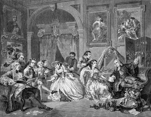 Marriage a la Mode door William Hogarth