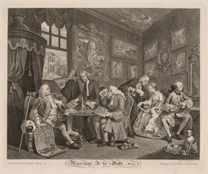 Huwelijk à la Mode: Het Contract, 1745