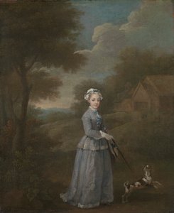 Miss Wood door William Hogarth