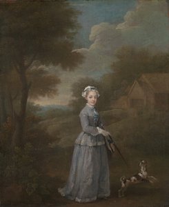 Miss Wood door William Hogarth