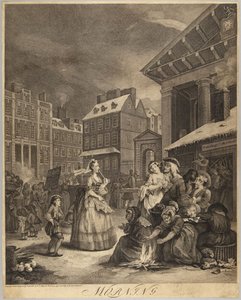 Ochtend door William Hogarth