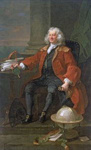 Portret van kapitein Coram, 1740