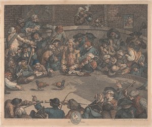 Koninklijke sport, Pit Ticket door William Hogarth