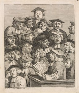 Geleerden bij een lezing, 1736-1737