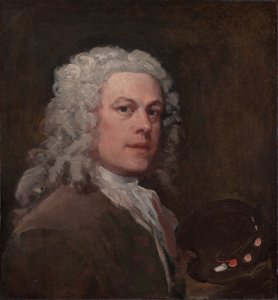 Zelfportret, ca. 1735 door William Hogarth