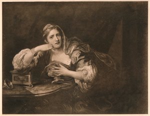 Sigismunda rouwend over het hart van Guiscardo, 1759 door William Hogarth