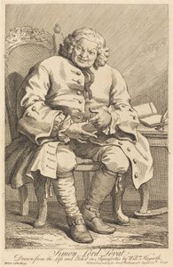 Simon Lord Lovat door William Hogarth