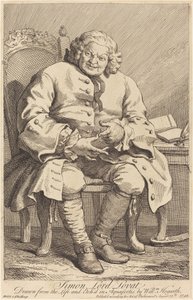 Simon Lord Lovat door William Hogarth
