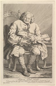 Simon Lord Lovat door William Hogarth