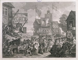 Southwark Fair door William Hogarth