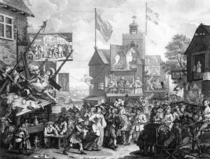 Southwark Fair, 1733 door William Hogarth