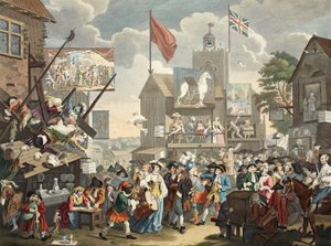 Southwark Fair, 1733, illustratie uit 