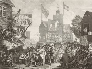 Southwark Fair door William Hogarth