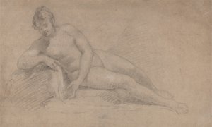 Studie van een vrouwelijke naakt door William Hogarth