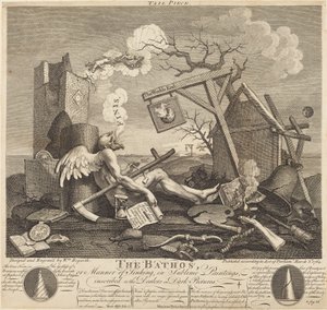Sluitstuk, of De Bathos door William Hogarth