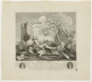 Sluitstuk, of de Bathos door William Hogarth
