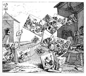 De Slag om de Beelden door William Hogarth