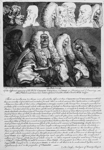 De bank, 1758 door William Hogarth