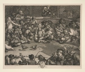 De Haanengevecht door William Hogarth