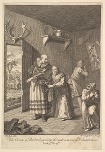 De Pastoor en de Kapper Vermommen Zich om Don Quichot naar Huis te Brengen, 1756 of later