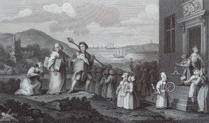 De vondelingen door William Hogarth