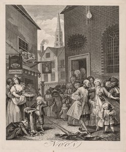 De vier tijden van de dag: Middag door William Hogarth