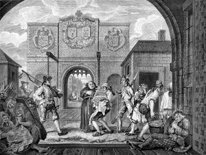 De poorten van Calais door William Hogarth