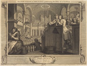 De IJverige Leerling die de Plichten van een Christen Vervult door William Hogarth