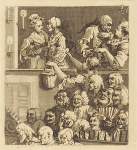 Het Lachende Publiek door William Hogarth