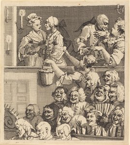 Het lachende publiek door William Hogarth