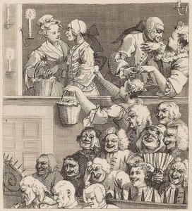 Het lachende publiek. 1733 door William Hogarth