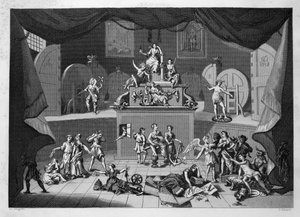 De Loterij door William Hogarth