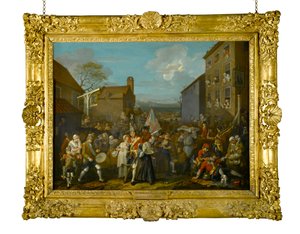 De mars van de wachters naar Finchley, 1750