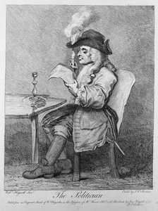 De Politicus, geëtst door John Keyse Sherwin, 1775