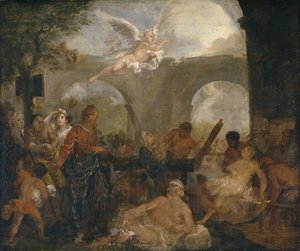 Het Badwater van Bethesda door William Hogarth