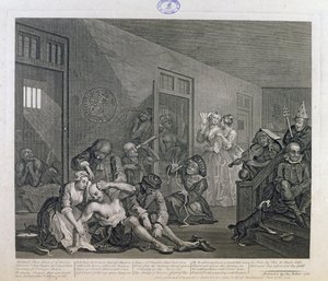 De Rake in Bedlam, plaat VIII uit 