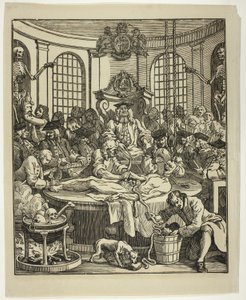 De beloning van wreedheid door William Hogarth
