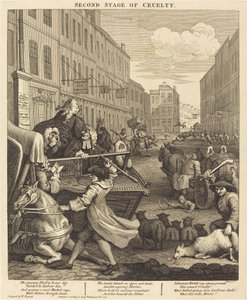 De tweede fase van wreedheid door William Hogarth