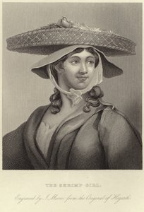 Het Garnaalmeisje door William Hogarth