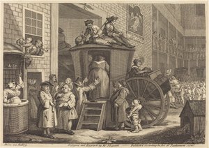 De Postkoets, of de Herberg op het Platteland door William Hogarth