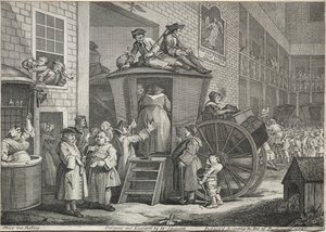 De Postkoets door William Hogarth