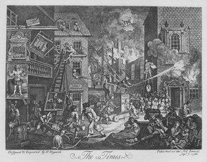 De Times, 1762 door William Hogarth